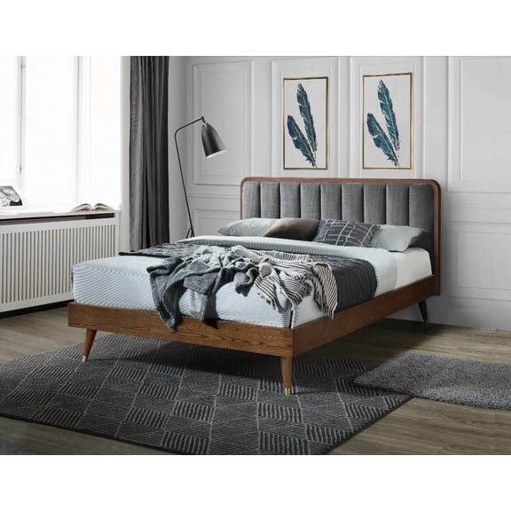 Monte Rosa 83.66"W x 62.40"D x 40.35"H Queen Size Bed with Easy Assembly