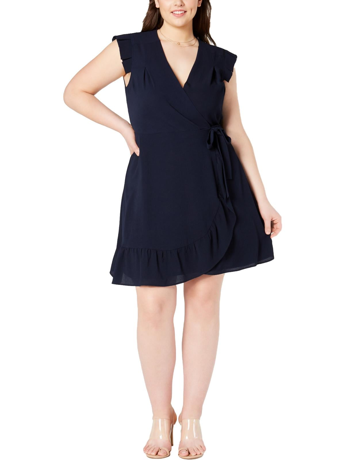 monteau navy blue dress Monteau Los Angeles Navy Blue Sleeveless Maxi Dress w/ Black Lace Back SZ M