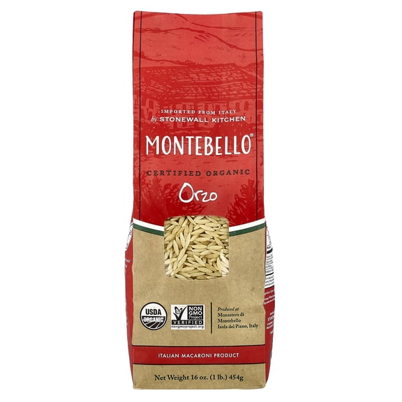 Montebello - Organic Orzo Pasta - 16 oz.