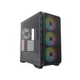 thumbnail image 1 of Montech E-ATX Mid Tower Computer Case with ARGB Fans, Black, 1 of 6