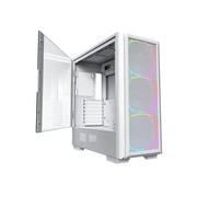 Montech Sky Two GX, E-ATX Mid Tower Case, High Airflow Performance, 3X 140mm PWM ARGB Fans Pre-Installed, Tempered Glass Side Panel, Metal Mesh Front, Type C, Support 4090 GPUs - White