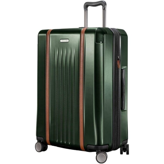 Montecito 2.0 Hardside Medium Check-In Luggage with Spinning Wheels, Expandable, Comfort Grip Handle, Green