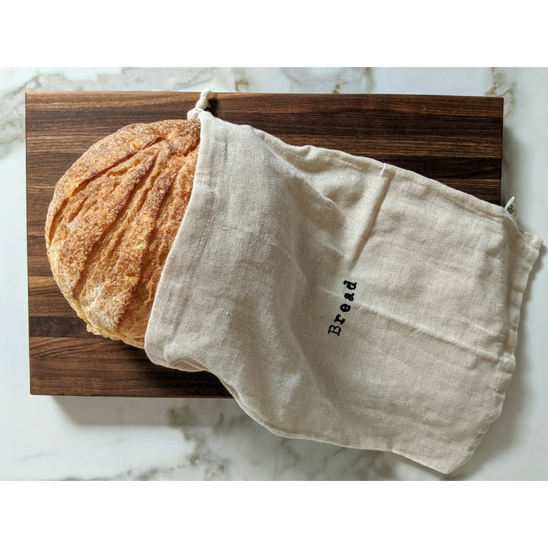 Montecito Home Artisan 100 Linen Bread Bag in Boule Size 15