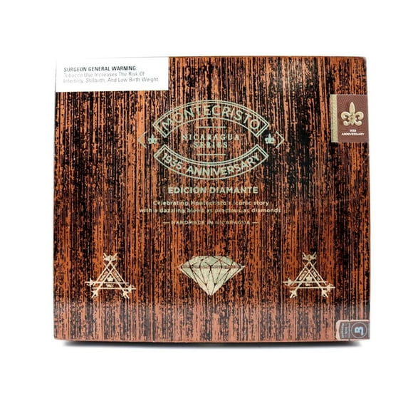 Montecristo Churchill 1935 Diamante Edicion Empty Wood Cigar Box 9" x 8" x 2"