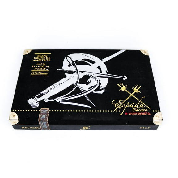Montecristo Espada Oscuro Ricasso Empty Wood Cigar Box 9.5" x 6" x 1.5