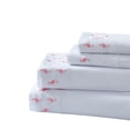 thumbnail image 1 of Montego Bay Flamingo 4-piece Embroidered Sheet Set Queen, 1 of 4