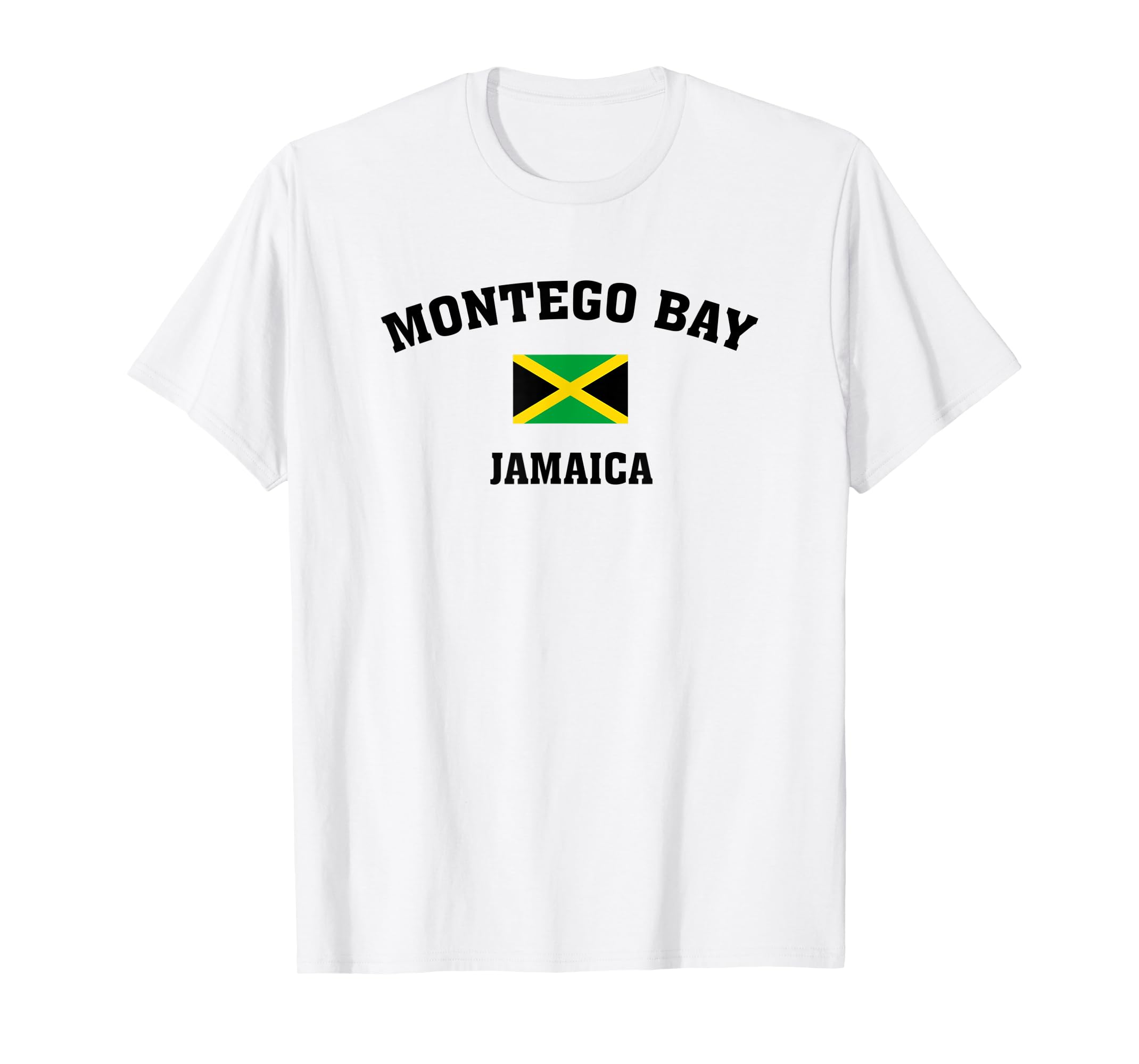 Montego Bay Jamaica with Flag T Shirt