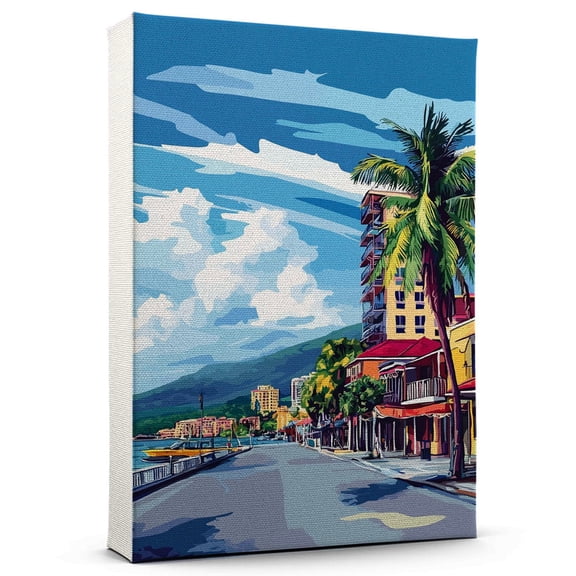 Montego Bay Travel Canvass, Jamaica Canvass Wall Art, Montego Bay Canvas Decor Paintings, Jamaica Pictures Canvas - 101AZ902