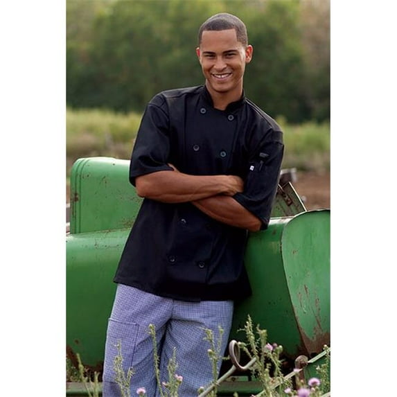 Montego Chef Coat in Black - Small