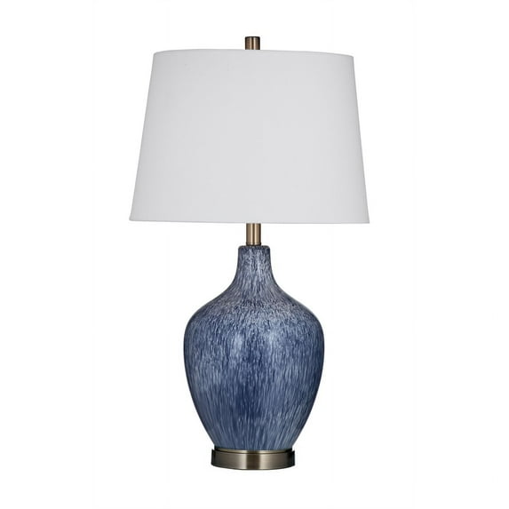 Montego Table Lamp in Reactive Blue Ceramic
