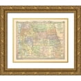 thumbnail image 1 of Monteith 18x15 Gold Ornate Wood Framed with Double Matting Museum Art Print Titled - Western States - Monteith 1882, 1 of 4
