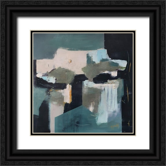 Montel, Fanou 15x15 Black Ornate Wood Framed with Double Matting Museum Art Print Titled - There Is Always A Light Somewhere