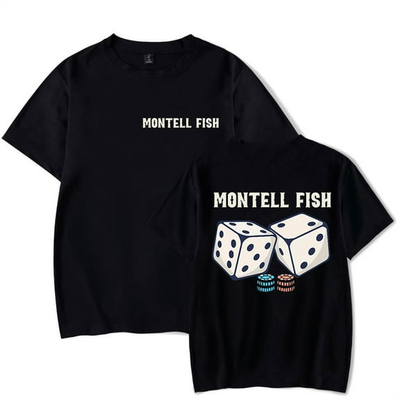 Montell Fish 2024 T-shirt Men Women Short Sleeve Hip Hop Crewneck Tees Fashion Tops