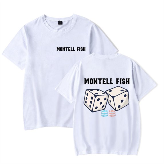 Montell Fish 2024 T-shirt Men Women Short Sleeve Hip Hop Crewneck Tees Fashion Tops