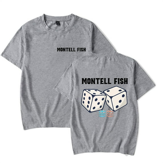 Montell Fish 2024 T-shirt Men Women Short Sleeve Hip Hop Crewneck Tees Fashion Tops