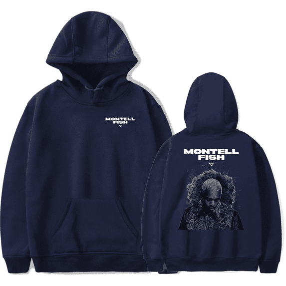 Montell Fish Retro Casual Hoodie - Unisex Merch Pullover, Streetwear Fashion Tops