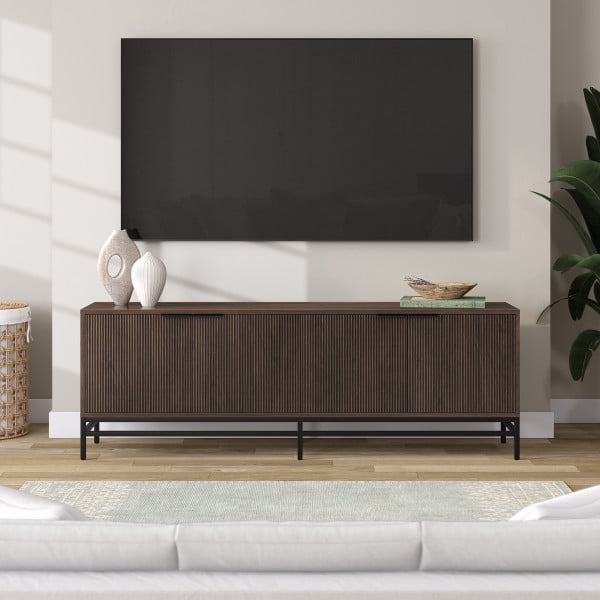 Montello Rectangular TV Stand for TV's up to 78" in Alder Brown