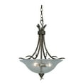 thumbnail image 1 of Monterey 3 Light Bronze Rustic Branch Bowl Pendant Clear Glass, 1 of 6