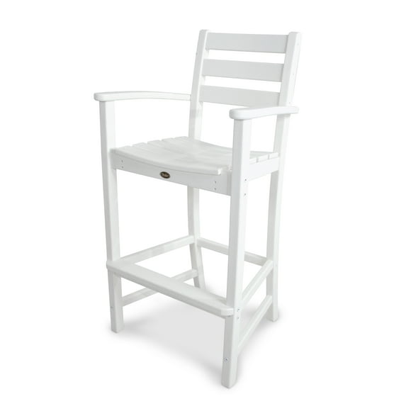 Monterey Bay Bar Arm Chair in Classic White