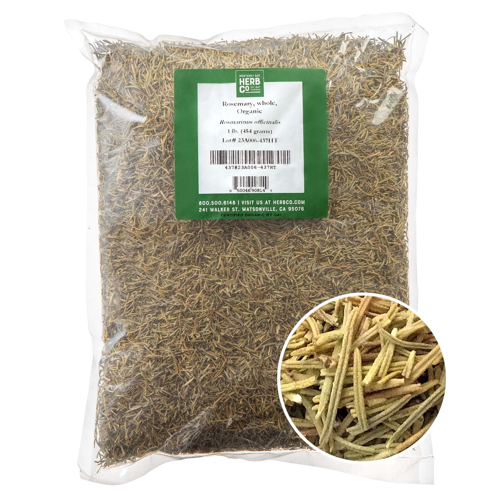 Monterey Bay Herb Co. MMF7 Whole Organic Rosemary Mediterranean Herb