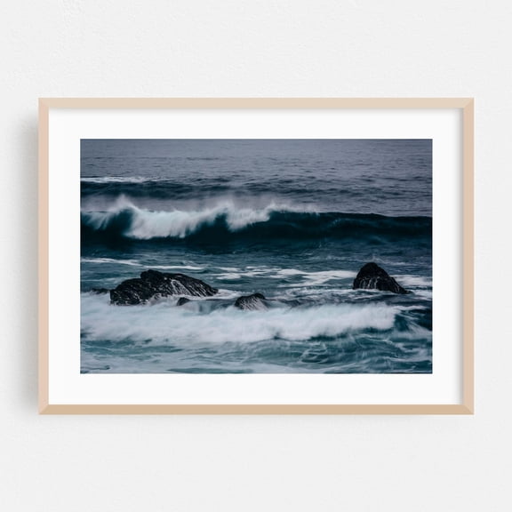 Monterey California Ocean Waves Coast Nature Fine Surf Scenic Waterfall Photography Poster Unframed Paper Print