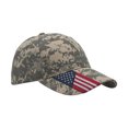 thumbnail image 1 of Monterey Club 6 Panel Cotton Twill USA Flag Cap #C583, 1 of 2