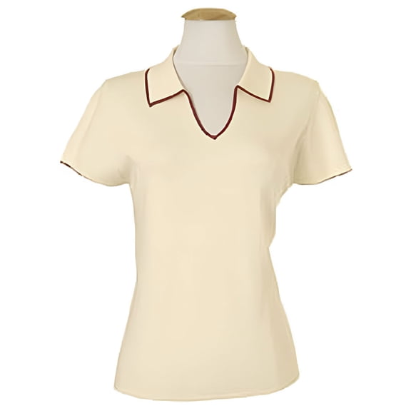 Monterey Club Ladies 12 Gauge V-Neck Short Sleeve Sweater #6112