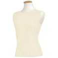 thumbnail image 1 of Monterey Club Ladies 77% Rayon/23% Nylon Gauge Cable Knit Sleeveless Sweater #6161, 1 of 2