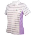 thumbnail image 1 of Monterey Club Ladies' Dry Swing Stripe Colorblock Golf Polo Shirt #2282, 1 of 2