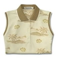 thumbnail image 1 of Monterey Club Ladies Print Sleeveless Golf Polo Shirt #2563, 1 of 2