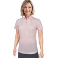 thumbnail image 1 of Monterey Club Ladies Short Sleeve Track Print Golf Polo Shirt #4528, 1 of 2