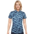 thumbnail image 1 of Monterey Club Ladies Small Block Print Short Sleeve Golf Polo Shirt #4534, 1 of 2