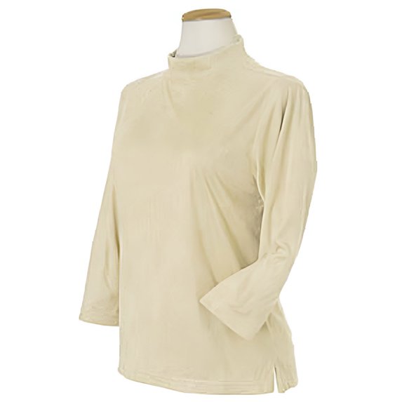 Monterey Club Ladies Solid Long Sleeve Mock Neck T-Shirt #2181