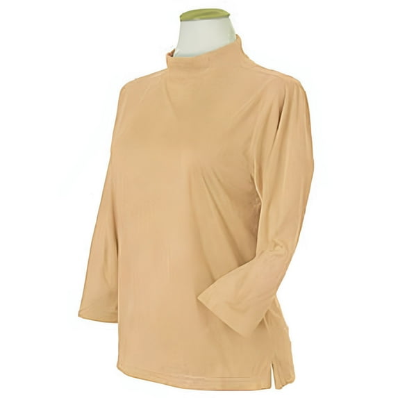 Monterey Club Ladies Solid Long Sleeve Mock Neck T-Shirt #2181