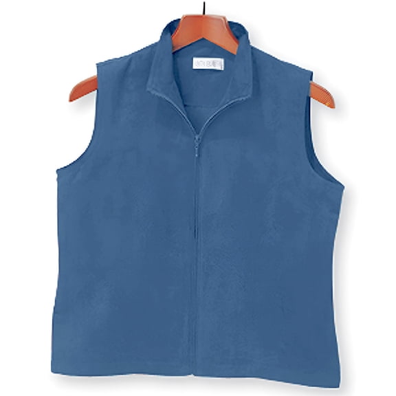 Monterey Club Ladies Solid Suede Peached Full Front Zipper Sleeveless Vest #2724