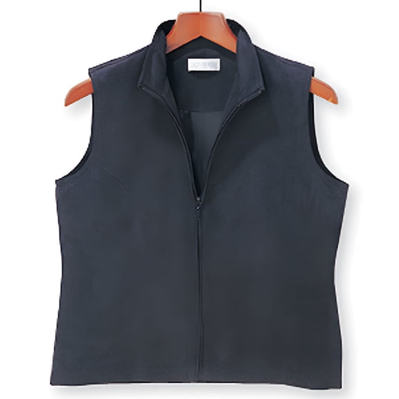 Monterey Club Ladies Solid Suede Peached Full Front Zipper Sleeveless Vest #2724