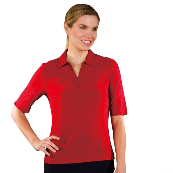 Monterey Club Ladies Texture Short sleeve Sport Golf Polo Shirt #2124