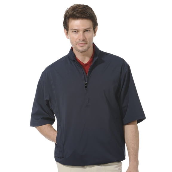 Monterey Club Men's 1/2 Zip Short Sleeve Active Golf Windbreaker #1798
