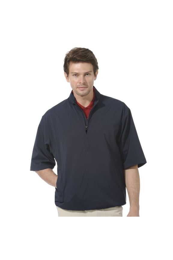 Men's 1/2 Zip Short Sleeve Active Golf Windbreaker #1798