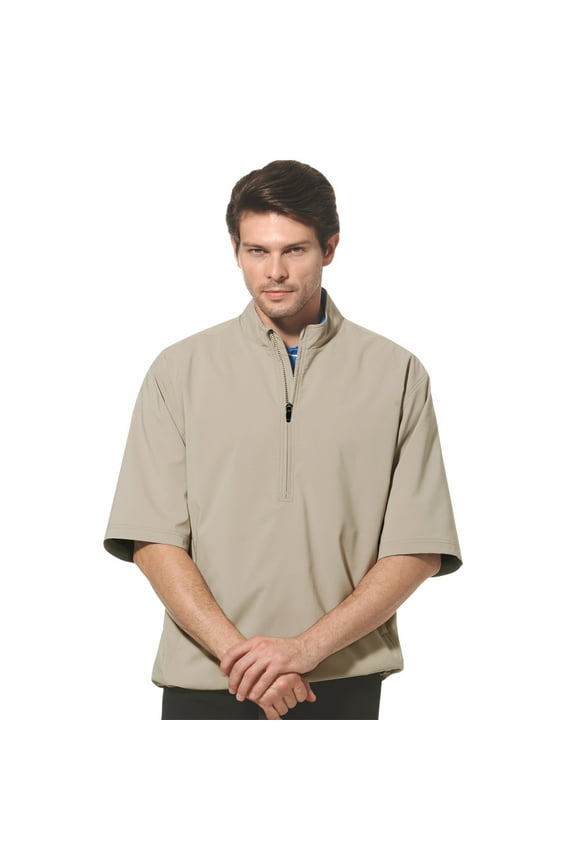 Men's 1/2 Zip Short Sleeve Active Golf Windbreaker #1798
