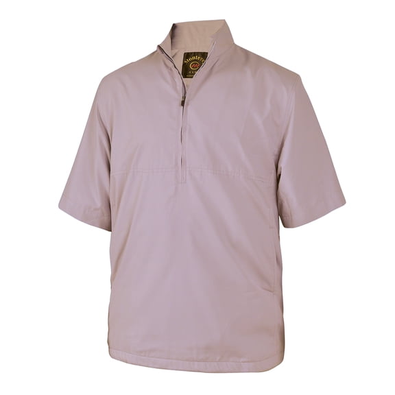 Monterey Club Men's 1/2 Zip Short Sleeve High-Low Windbreaker #1981