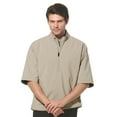 thumbnail image 1 of Monterey Club Men's 1/2 Zip Short Sleeve Softshell Windbreaker #1978, 1 of 2