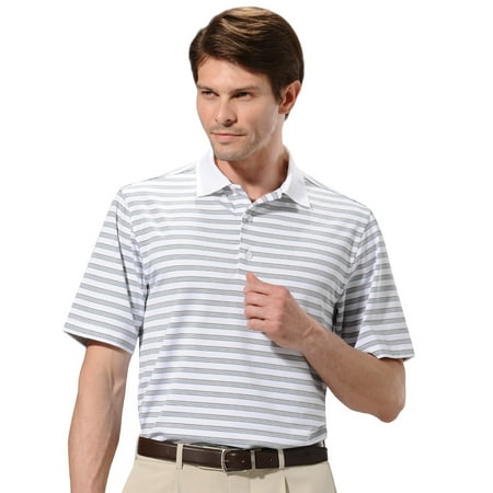 Monterey Club Men's 3 Merch Stripe Jersey Golf Polo Shirt #1647