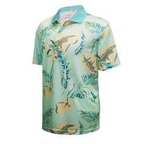 Monterey Club Men's Bahamas Breeze Print Golf Polo Shirt #1590