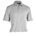 thumbnail image 1 of Monterey Club Men's Bamboo Charcoal Blend Texture Solid Golf Polo Shirt #3629, 1 of 2