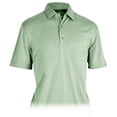 thumbnail image 1 of Monterey Club Men's Bamboo Charcoal Blend Texture Solid Golf Polo Shirt #3629, 1 of 2