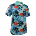 thumbnail image 1 of Monterey Club Men's Barnicle Leaves Print Golf Polo Shirt #1699, 1 of 2