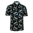 thumbnail image 1 of Monterey Club Men's Blossom Print Tailored Collar Short Sleeve Golf Polo Shirt #3518, 1 of 2