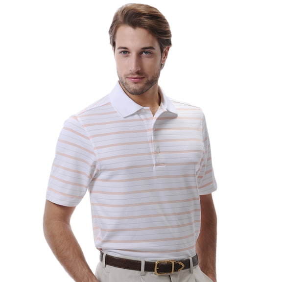 Monterey Club Men's Bradley Stripe Jersey Golf Polo Shirt #1663