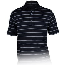 Monterey Club Men's Brooks Stripe Texture Golf Polo Shirt #3615